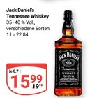 Tennessee Whiskey im Angebot bei GLOBUS in Rüsselsheim Tennessee Whiskey Angebote von Jack Daniel's bei GLOBUS Rüsselsheim für 15,99 €