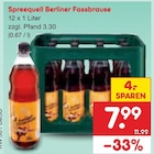 Berliner Fassbrause von Spreequell für 7,99 € bei Netto Marken-Discount im Angebot Berliner Fassbrause von Spreequell im aktuellen Netto Marken-Discount Prospekt