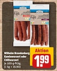 Aktuelle Wurst Angebote bei REWE in Essen Aktuelles Kaminwurzerl Angebot bei REWE in Essen ab 1,99 €
