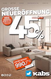 Sofa im Kabs Prospekt in Seevetal Aktueller Kabs Prospekt mit Sofa, "GROSSE NEUERÖFFNUNG", Seite 1