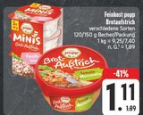 Brotaufstrich Minis Fleischsalat Angebote von Feinkost Popp bei EDEKA Altenburg für 1,11 €