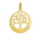 Pendentif en or jaune et diamant maman arbre de vie en promo chez Le Manège à Bijoux Pendentif en or jaune et diamant maman arbre de vie dans le catalogue Le Manège à Bijoux