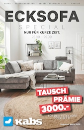 Kabs Prospekt "ECKSOFA SPECIAL!" für Privelack, 10 Seiten, 23.09.2024 - 29.09.2024