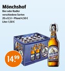 Bier oder Radler von Mönchshof im aktuellen Trink und Spare Prospekt