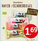 Hafer-/Schokoriegel Angebote von Haselherz bei Erdkorn Biomarkt Pinneberg für 1,69 €