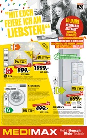 Aktueller MEDIMAX Prospekt mit Waschmaschine, "MT EUCH FEIERE ICH AM LIEBSTEN!", Seite 1