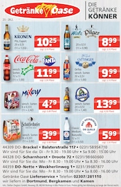 Oettinger im Getränke Oase Prospekt in Schwerte Aktueller Getränke Oase Prospekt mit Oettinger, "Aktuelle Angebote", Seite 1
