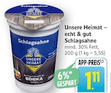 Schlagsahne im Angebot bei EDEKA in Ettlingen Schlagsahne Angebote von Unsere Heimat bei EDEKA Ettlingen für 1,11 €