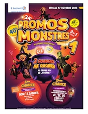 Catalogue Supermarchés E.Leclerc en cours à Buxerolles et alentours, "PROMOS MONSTRES", 56 pages, 06/10/2026 - 17/10/2026
