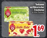 verführerischer Früchtetee Angebote von Teekanne bei EDEKA Regensburg für 1,69 €