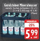 Mineralwasser im Angebot bei E center in Gladbeck Mineralwasser Angebote von Gerolsteiner bei E center Gladbeck für 5,99 €
