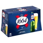Bière blonde - 1664 en promo chez Carrefour Market Angers à 11,39 €