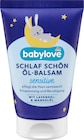 Babyöl Balsam Schlaf schön sensitive im Angebot bei dm-drogerie markt in Trier Babyöl Balsam Schlaf schön sensitive Angebote von babylove bei dm-drogerie markt Trier für 1,95 €