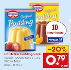 Puddingpulver im Angebot bei Netto Marken-Discount in Ettlingen Puddingpulver Angebote von Dr. Oetker bei Netto Marken-Discount Ettlingen für 0,79 €