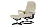 Aktuelles Stressless Relaxsessel mit Hocker Leder Consul Angebot bei Möbel Kraft in Dresden ab 1.799,00 €