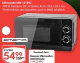 Mikrowelle MW-131692 Angebote von emerio bei GLOBUS Bruchsal für 54,99 €