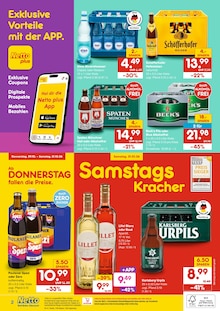 Getränke im aktuellen Netto Marken-Discount Prospekt (Saarbrücken) Getränke im Netto Marken-Discount Prospekt "DER ORT, AN DEM DU IMMER AUSGEZEICHNETE PREISE FINDEST." mit 2 Seiten (Saarbrücken)