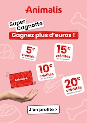 Catalogue Jardineries & Animaleries Animalis en cours à Allineuc et alentours, "Super Cagnotte Gagnez plus d'euros !", 1 page, 11/07/2025 - 21/07/2025