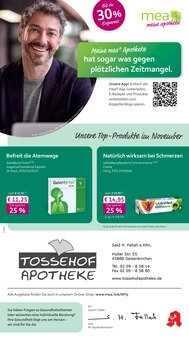 Aktueller mea - meine apotheke Prospekt "Unsere November-Angebote" Seite 1 von 4 Seiten für Gelsenkirchen