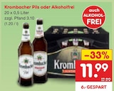 Krombacher Pils oder Alkoholfrei Angebote bei Netto Marken-Discount Altenburg für 11,99 €