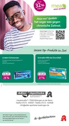 Aktueller mea - meine apotheke Apotheken Prospekt für Heubach: Unsere Juni-Angebote mit 4} Seiten, 01.06.2025 - 30.06.2025