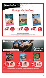 Prix et réduction Wonderbox dans le prospectus Super U en cours Offre Wonderbox dans le catalogue Super U du moment à la page 29