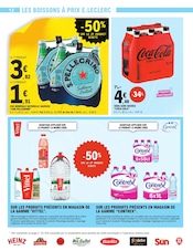 Promos Eau Minérale dans le catalogue "OUI AUX SUPERS POUVOIRS D'ACHAT" de E.Leclerc Eau Minérale en promo dans le catalogue E.Leclerc à la page 12