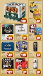 Radeberger Angebot im aktuellen REWE Prospekt auf Seite 21