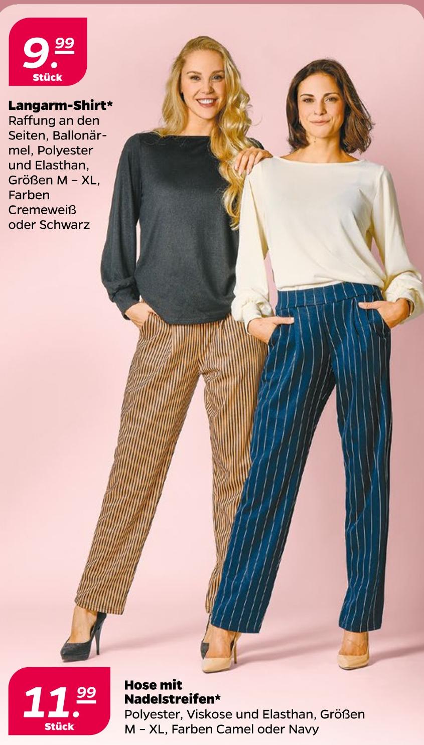 Hose mit Nadelstreifen