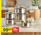 Chefkoch trifft Fackelmann TopfSet „Leipzig“ Angebote von CHEFKOCH trifft FACKELMANN bei XXXLutz Heinsberg für 99,99 €