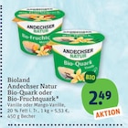 Bio-Quark oder Bio-Fruchtquark von Andechser Natur im aktuellen tegut Prospekt für 2,49 €