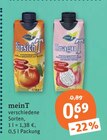 Erfrischungsgetränk im tegut Prospekt Erfrischungsgetränk von meinT im aktuellen tegut Prospekt für 0,69 €