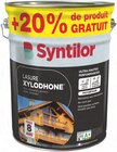 Lasure Xylodhone Ultra Hautes Performances 5 L + 1 L gratuit - SYNTILOR en promo chez Mr.Bricolage Lasure Xylodhone Ultra Hautes Performances 5 L + 1 L gratuit - SYNTILOR dans le catalogue Mr.Bricolage