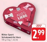 Schokowürfel Herz bei EDEKA im Salach Prospekt für 2,99 €