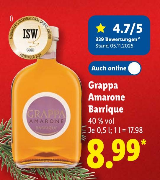 Grappa Amarone Barrique