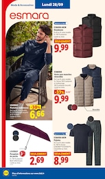 Prix et réduction Pyjama Homme dans le prospectus Lidl en cours Offre Pyjama Homme dans le catalogue Lidl du moment à la page 46
