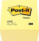 Bureau Vallée Désertines - BLOC CUBE DE 450 FEUILLES JAUNE 76 X 76 MM Promo BLOC CUBE DE 450 FEUILLES JAUNE 76 X 76 MM dans le catalogue Bureau Vallée Imprimez en toute tranquilité à Désertines