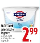 Total griechischer Joghurt von FAGE im aktuellen EDEKA Prospekt für 2,99 €