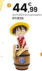 Figurine réveil lumineux luffy sur tonneau one piece à 44,99 € dans le catalogue JouéClub