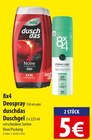 8x4 Deospray oder duschdas Duschgel im Angebot bei famila Nordost in Langenhagen 8x4 Deospray oder duschdas Duschgel Angebote bei famila Nordost Langenhagen für 5,00 €