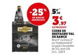 Cidre de Bretagne - Val de Rance en promo chez Super U Cidre de Bretagne - Val de Rance dans le catalogue Super U