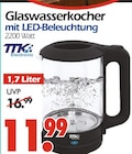 Glaswasserkocher mit LED-Beleuchtung Angebote von TTK Electronic bei Wreesmann Freiberg für 11,99 €
