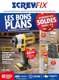Catalogue Screwfix à Villers-Saint-Sépulcre, avec 16 pages Prospectus Screwfix à Villers-Saint-Sépulcre, "LES BONS PLANS", 16 pages, 08/01/2025 - 04/02/2025
