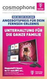 Aktueller cosmophone Weitere Geschäfte Prospekt in Pattensen und Umgebung, "ANGEBOTSPREIS FÜR DEIN FERNSEH-ERLEBNIS" mit 12 Seiten, 01.09.2025 - 30.09.2025