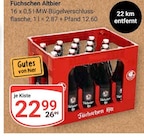Altbier Angebote von Füchschen bei GLOBUS Nettetal für 22,99 €