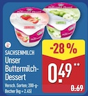 Unser Buttermilch-Dessert von Sachsenmilch im aktuellen ALDI Nord Prospekt für 0,49 €