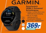 Smartwatch VENU 3 Schwarz/Schiefergrau bei expert im Garbsen Prospekt für 369,00 €