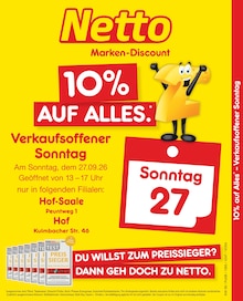 Aktueller Netto Marken-Discount Prospekt (Hof) Netto Marken-Discount Prospekt mit 2 Seiten (Hof)