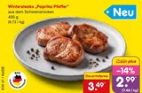 Aktuelles Wintersteaks „Paprika Pfeffer“ Angebot bei Netto Marken-Discount in Koblenz ab 2,99 €