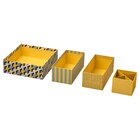 Box 4er-Set gemustert/bunt im Angebot bei IKEA in Hannover Box 4er-Set gemustert/bunt Angebote von LYSMASK bei IKEA Hannover für 5,99 €